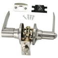 thumbnail image 1 of Villar Home Designs Door Lever Lara Satin Nickel Privacy 20 Pack, 1 of 8
