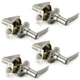 thumbnail image 1 of Villar Home Designs Door Lever Lara Satin Nickel Privacy 4 Pack, 1 of 8
