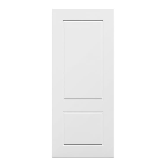 Villar Home Designs Prefinished Cascade White 2-Panel Wood Door Slab Paneled 80'' Height by Villar Home Deigns 32'' X 80''