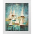 thumbnail image 1 of Villarreal 15x18 White Modern Wood Framed Museum Art Print Titled - Sail Away 1, 1 of 4