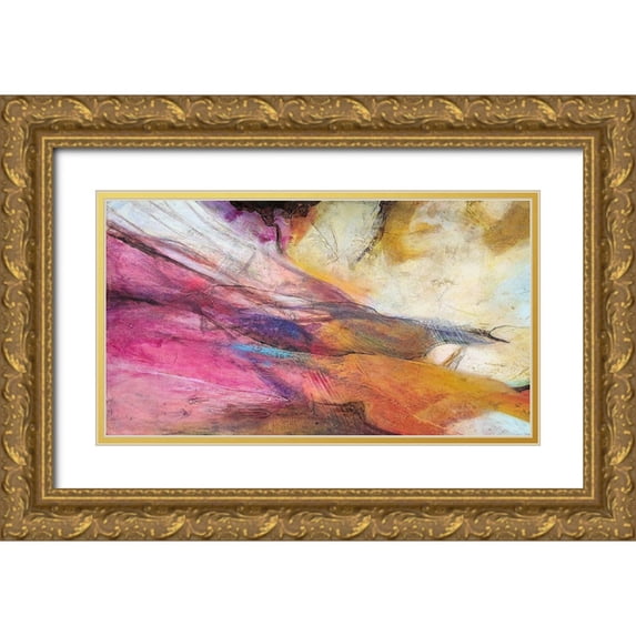 Villarreal, Gabriela 14x10 Gold Ornate Wood Framed with Double Matting Museum Art Print Titled - Expression Abstracta II