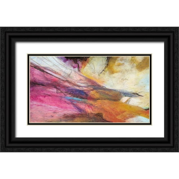 Villarreal, Gabriela 18x12 Black Ornate Wood Framed with Double Matting Museum Art Print Titled - Expression Abstracta II