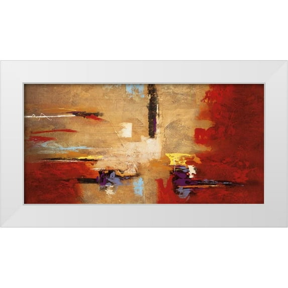 Villarreal Santos, Nancy 32x18 White Modern Wood Framed Museum Art Print Titled - Montage