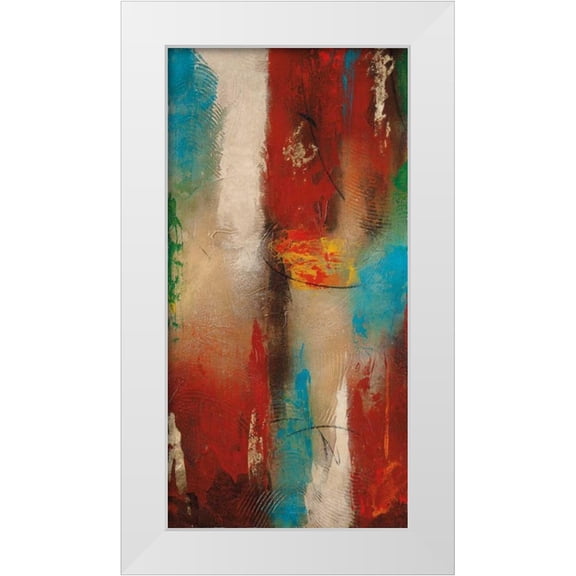 Villarreal Santos, Nancy 9x14 White Modern Wood Framed Museum Art Print Titled - Cubone II