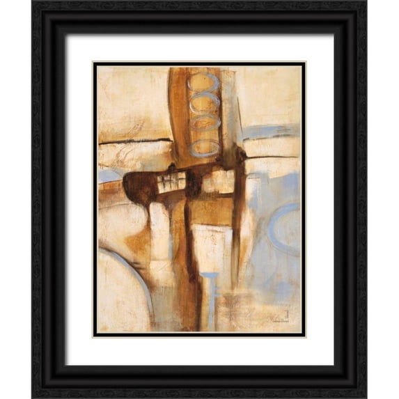 Villarreal Villarreal, Gabriela 12x14 Black Ornate Wood Framed with Double Matting Museum Art Print Titled - Mid Century 1