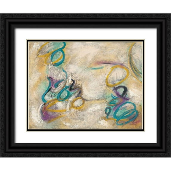 Villarreal Villarreal, Gabriela 18x15 Black Ornate Wood Framed with Double Matting Museum Art Print Titled - Free Form 2