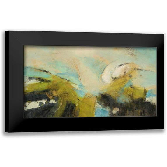 Villarreal Villarreal, Gabriela 24x15 Black Modern Framed Museum Art Print Titled - Chartreuse Tale 1