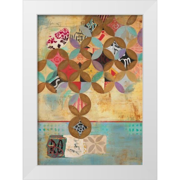 Villarreal Villarreal, Gabriela 24x32 White Modern Wood Framed Museum Art Print Titled - Modern Abstraction 1