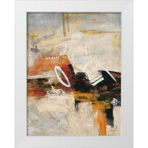 Villarreal Villarreal, Gabriela 25x32 White Modern Wood Framed Museum Art Print Titled - Autumn Rhythm 2