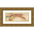 thumbnail image 1 of Villarreal Villarreal, Gabriela 32x14 Gold Ornate Wood Framed with Double Matting Museum Art Print Titled - Land, Water, Sky Panel 2, 1 of 4