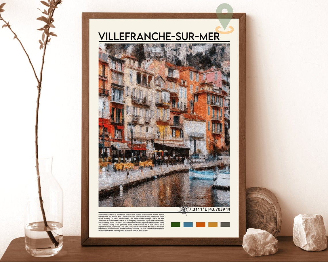 Villefranche-Sur-Mer Print, French Riviera Print, Cote D'Azur Print ...