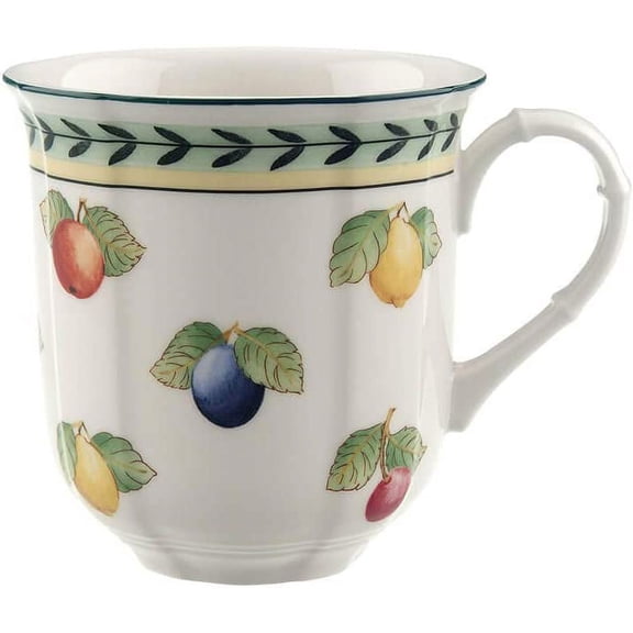 Villeroy & Boch 1022814870 French Garden Fleurence Mug, 10 oz, White/Multicolored New