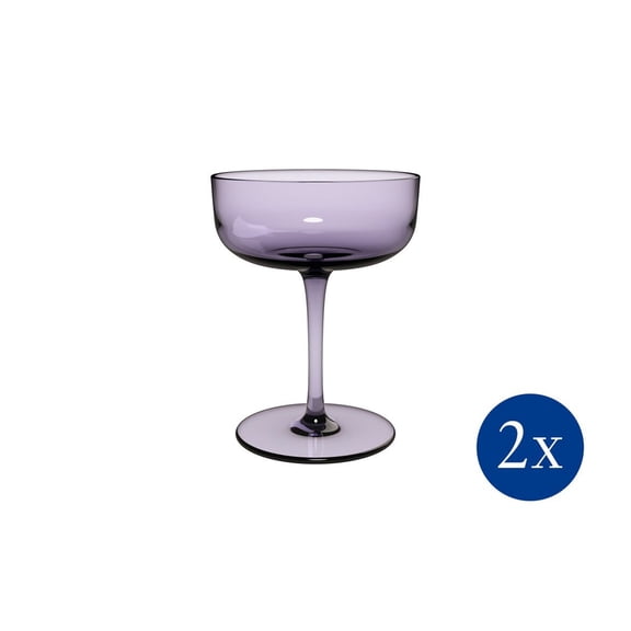 Villeroy & Boch 3.25oz Like Champagne Glasses (Set of 2) | Lavender