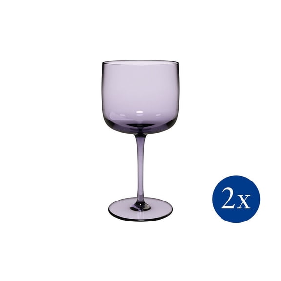 Villeroy & Boch 9oz Like Wine Glasses (Set of 2) | Lavender