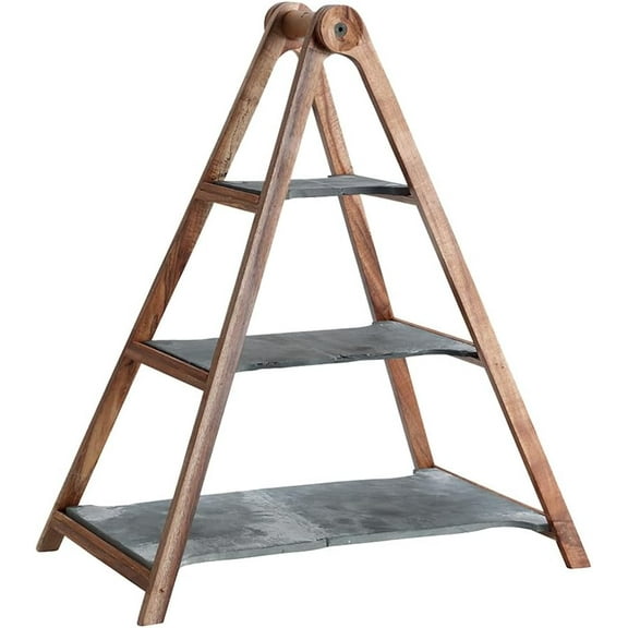 Villeroy  Boch Artesano Original 3 Tier Tray Stand, Brown