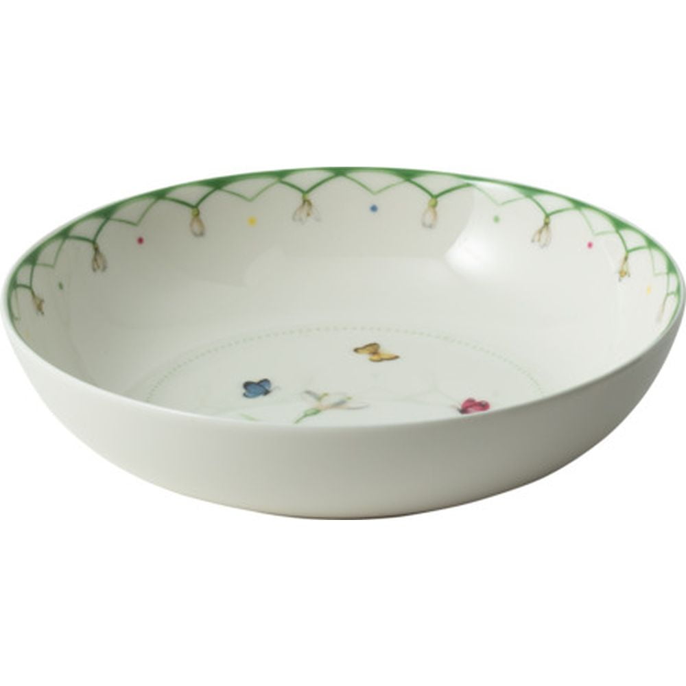 Villeroy & Boch Colourful Spring Rim Soup Bowl – Premium Porcelain, 15.25 Oz, Made In Germany