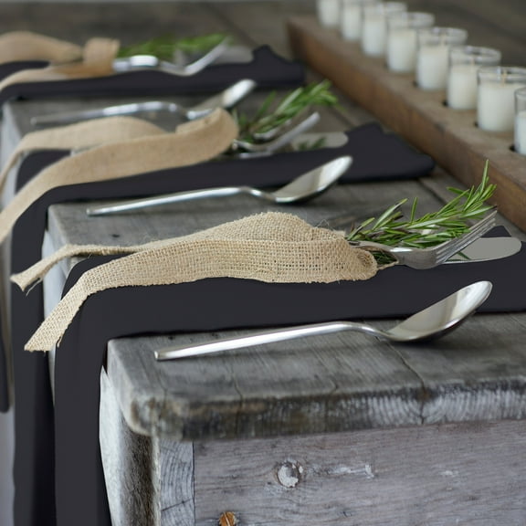 Villeroy & Boch  La Classica Luxury Linen Fabric Napkin (Set of 4) - 21" x 21" Black