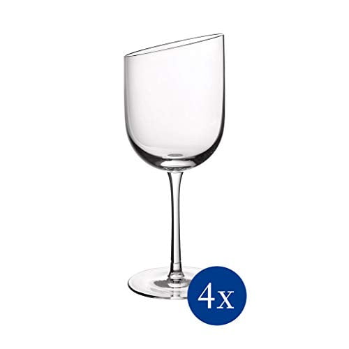 Villeroy & Boch NewMoon Asymmetrical Crystal Red Wine Glass Set