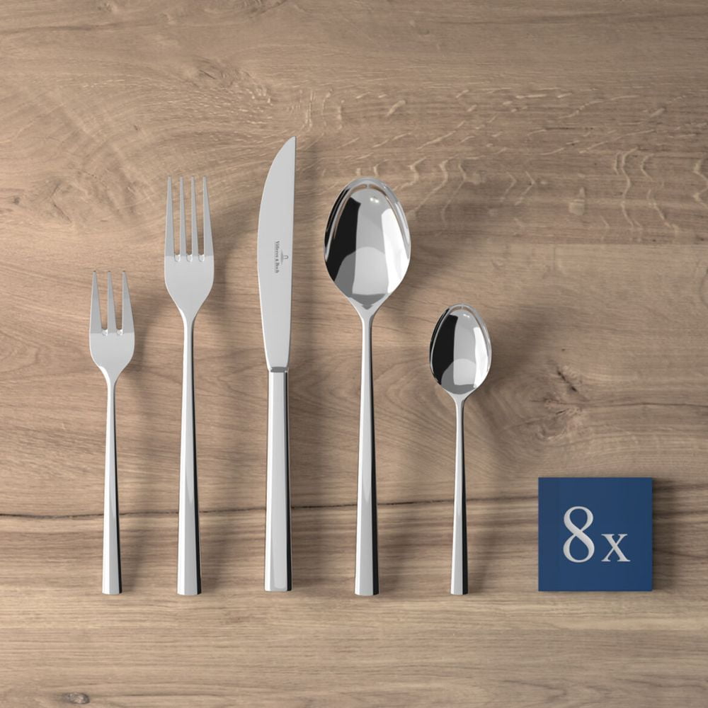 Fourchette à Dessert Villeroy & Boch Piemont - 190 Mm, Acier Inoxydable, Lave-vaisselle - 10