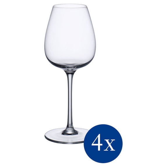 Villeroy & Boch Purismo White Wine Fresh and Rounded Glass, Set of 4