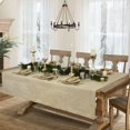 thumbnail image 1 of Villeroy & Boch Villeroy and Boch La Classica Luxury Linen Fabric Tablecloth Natural/Gold 70"x126" Oblong Oblong, 1 of 5