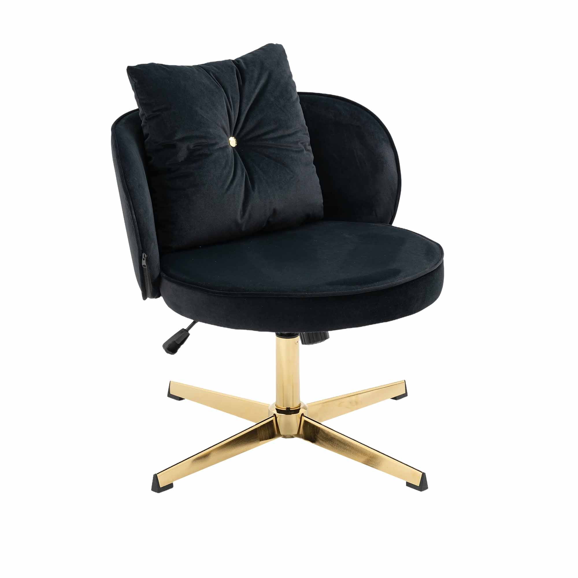 Villeston 367° Swivel Home Office Desk Chair no Wheels, Modern