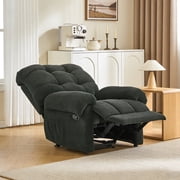 Villeston Recliner Chair for Living Room Manual Reclining Chair Single Sofa for Bedroom,Gray
