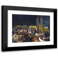 thumbnail image 1 of Vilmos Aba-Novák 18x15 Black Modern Framed Museum Art Print Titled - Figures in a Village Market, 1 of 5