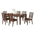 thumbnail image 1 of Vilo Home Glendale 7-Piece Wood and Polyurethane Dining Set in Rich Brown, 1 of 10