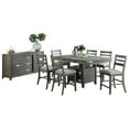 thumbnail image 1 of Vilo Home Palermo 7-Piece Engineered Wood Pub Dining Set in Gray, 1 of 5