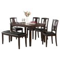 thumbnail image 1 of Vilo Home Sedona 6-Piece Engineered Wood Dining Set in Tobacco, 1 of 2