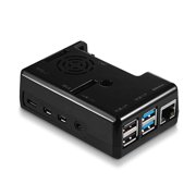 Vilros Raspberry Pi 4 Compatible Case with Built in Fan (Black)