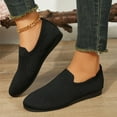 thumbnail image 1 of Viluyesy Ballet Flats for Womens, Soft Sole Round Toe Mesh Breathable Slip-On Casual Shoes Black, 1 of 9