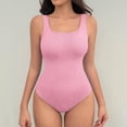 thumbnail image 1 of Viluyesy Bodysuit for Womens, Tight Fit Tummy Control Crew Neck Comfortable Support Butt Lifter Shapewear Hot Pink XL, 1 of 4