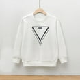 thumbnail image 1 of Viluyesy Boys Fleece Sweatshirt, Fashion Graphic Long Sleeve Crew Neck Casual Sports Clothes White 5T, 1 of 4