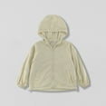 thumbnail image 1 of Viluyesy Boys Girls Jackets, Hooded with Pockets Long Sleeve Lightweight Windbreaker Outwear Khaki 11T, 1 of 3