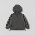 thumbnail image 1 of Viluyesy Boys Girls Jackets, Long Sleeve Hooded with Pockets Lightweight Windbreaker Outwear Gray 12T, 1 of 3