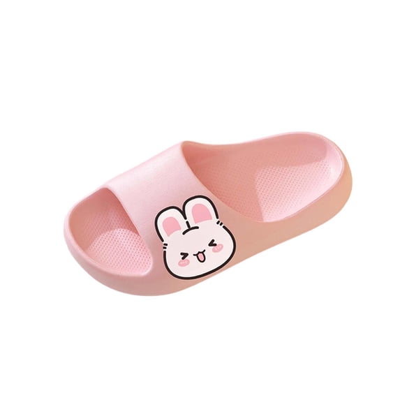 Viluyesy Boys Girls Slides Slippers, Non-Slip House Shower Thick Sole Summer Kids Outdoor Beach Cloud Slippers Pink