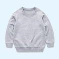 thumbnail image 1 of Viluyesy Boys Girls Sweatshirt 7-8 T, Cotton Solid Color Long Sleeve Casual Active Fashion Tops Gray(1-13T), 1 of 3