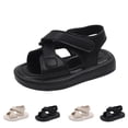 thumbnail image 1 of Viluyesy Boys Open Toe Sandals - Toddler Summer Beach Shoes Casual Comfortable Lightweight Solid Color Infant First Walker Black Size 11.5, 1 of 10