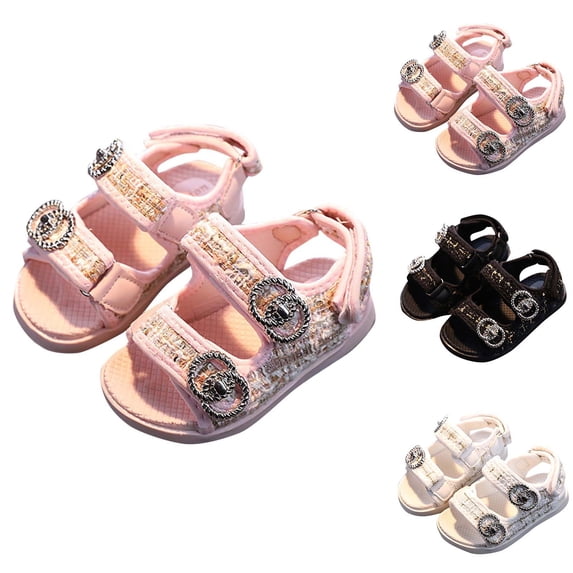 Viluyesy Boys' and Girls' Adjustable Sports Sandals for Kids Lightweight Beach & Outdoor Water Sandals Pink Size 2.5