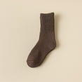 thumbnail image 1 of Viluyesy Crew Socks for Womens, Non Slip Thicken Warm Breathable Soft Winter Wool Socks Coffee, 1 of 2