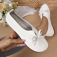 thumbnail image 1 of Viluyesy Flats for Womens, Comfortable Round Toe Soft Sole Slip-On Dressy Flats White US6, 1 of 8