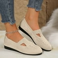 thumbnail image 1 of Viluyesy Flats for Womens, Round Toe Mesh Breathable Slip-On Comfortable Loafer Shoes Beige, 1 of 6
