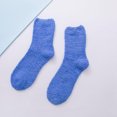 thumbnail image 1 of Viluyesy Fuzzy Socks for Womens, Cozy Fluffy Warm Super Soft Breathable Winter Plush Slipper Socks Blue, 1 of 3