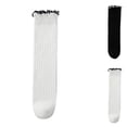 thumbnail image 1 of Viluyesy Girls Lace Trim Mid Calf Socks with Bow Soft Cotton Breathable Socks A Black Size Free Size, 1 of 3