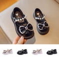 thumbnail image 1 of Viluyesy Girls Mary Jane Dress Shoes - British Style Soft Sole Flats - Toddler Princess Bow Ballet School Uniform Pumps Spring Summer Black Size 9, 1 of 8