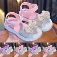 thumbnail image 1 of Viluyesy Girls' Soft-Sole Sandals with Bow Detail Non-Slip Comfortable Summer Outdoor Casual Shoes for Kids Purple Size 9.5, 1 of 6