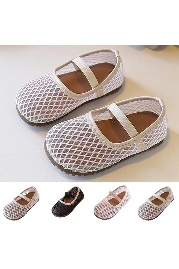 Girls Soft-Soled Summer Sandals Breathable Hollow-Out Flat Sandals for Toddlers & Kids, Spring & Summer Casual Fashion Footwear Pink Size 10.5
