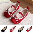 thumbnail image 1 of Viluyesy Girls’ Spring Summer Flat Shoes – Soft Sole Mary Jane Style with Dopamine-Inspired Bowknot, English Vintage Design, Comfortable Formal & Casual Footwear Black Size 7, 1 of 6